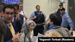One Iranian family is just one of many whose plans have been severely disrupted by U.S. President Donald Trump's executive order barring them from entering the United States for at least 90 days (file photo).
