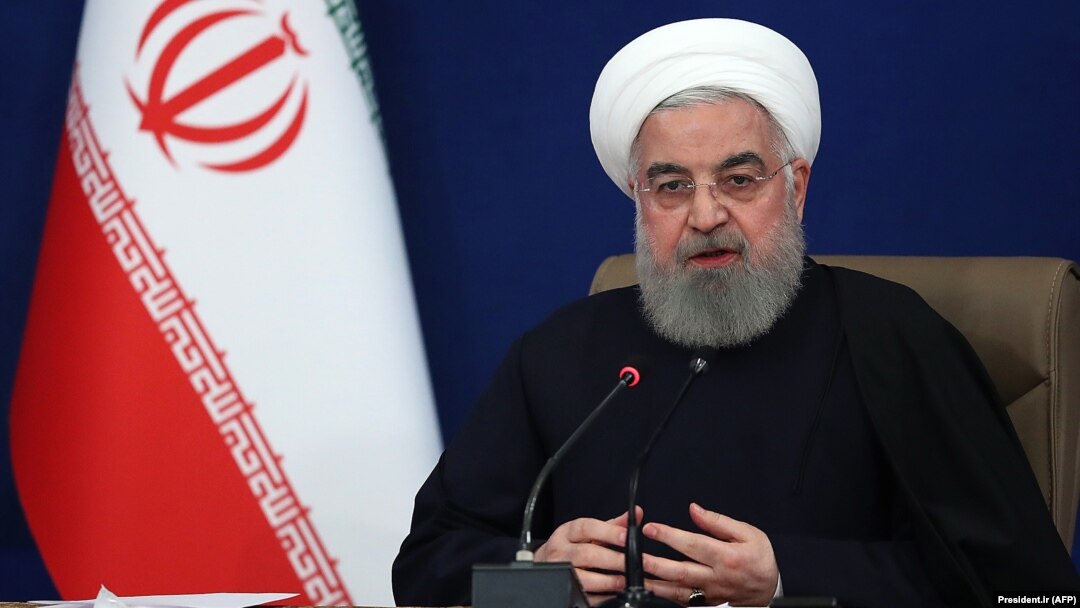 Iranian President Hassan Rohani attends a press conference in Tehran on December 14.