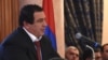 Armenia - Prosperous Armenia Party leader Gagik Tsarukian addresses an opposition conference near Abovian, 5Feb2015.