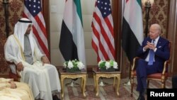 دیدار جو بایدن با محمد بن زاید آل نهیان در جده