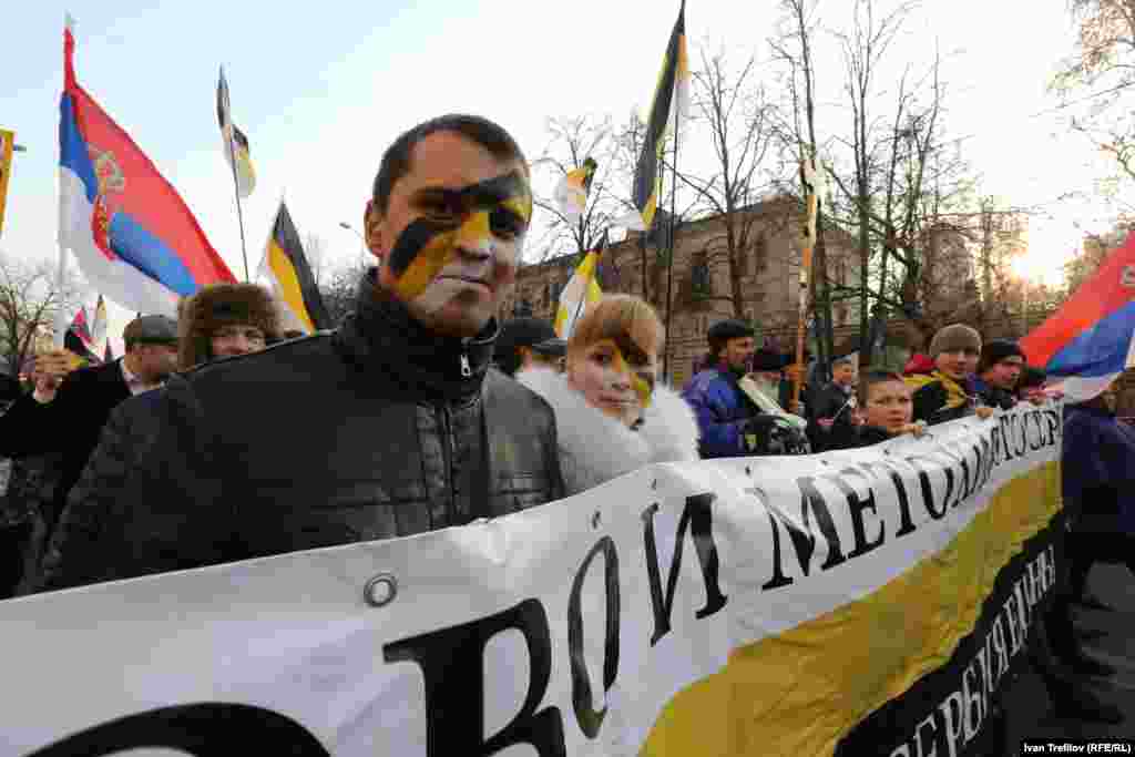Марш в поддержку так называемой "Новороссии" в Москве