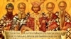 Ікона на честь Першого вселенського собору, що відбувся в 325 році у місті Нікеї (нині Ізник, Туреччина) з текстом Символу Віри