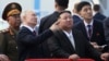 Президент России Владимир Путин и его лидер Северной Кореи Ким Чен Ын во время встречи на космодроме «Восточный». Россия, Дальний Восток, 13 сентября 2023 года