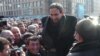 Никол Пашинян во время демонстраций оппозиции 1 марта 2008 г.