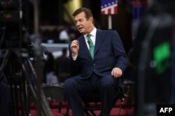 Пол Манафорт на посту руководителя избирательного штаба Дональда Трампа. 17 июля 2017 года.
