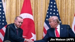 د امریکا ولسمشر ډونالډ ټرمپ او رجب طیب اردوغان ( عکس ارشیف ا)
