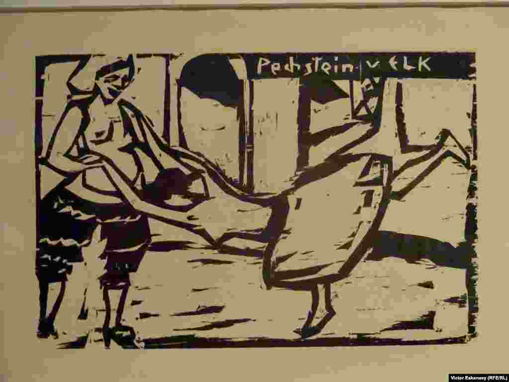 Ernst Ludwig Kirchner, gravură după „Dansul” lui Max Pechstein, Aschaffenburg KirchnerHAUS 2018