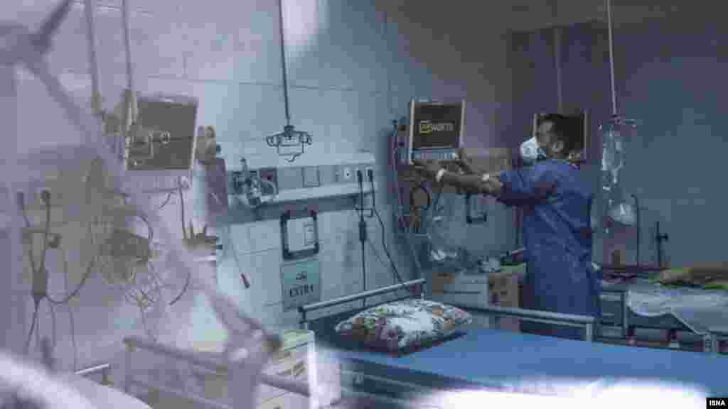 An isolation ward at the Yaftabad Hospital in Tehran is used as a quarantine for suspected cases of the coronavirus.