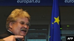 Belgium -- European Parliament Chairman of the Foreign Affairs Committee Elmar Brok, Brussels, 23Apr2012