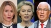 Kaja Kallas, Ursula von der Leyen és António Costa