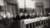 Marii boși comuniști printre care Petru Groza, Dej, Teohari Georgescu, Chivu Stoica și Vasile Luca, la adoptarea primului plan cincinal (14 decembrie 1950) Fototeca online a comunismului românesc, cota: 148(112)/1950