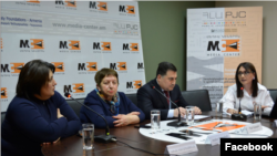 Правозащитники на пресс-конференции, Ереван, 18 февраля 2020 г.