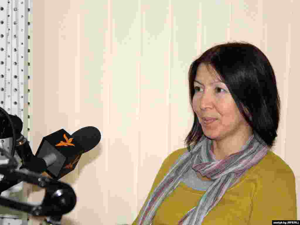 Динара Ошурахунова, лидер одной из самых влиятельных правозащитных организаций Кыргызстана.