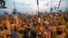 Supporters of Jamiat Ulema-e Islam shout slogans during an anti-government march in Islamabad on November 13.