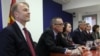 Ali Ahmeti sa ambasadorima SAD, Velike Britanije, Nemačke, Francuske i Italije u Skoplju