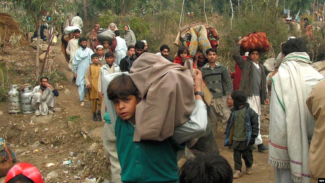 Local residents flee Swat valley