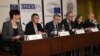 Armenia - The heads of a European election-monitoring mission hold a news conference in Yerevan, 3Apr2017.