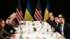 Переговори Володимира Зеленського (другий зліва) та Джей Ді Венса (праворуч) під час Конференції з безпеки в Мюнхені. 14 лютого 2025 року
