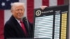 Дональд Трамп демонстрирует список стран с наиболее высокими импортными пошлинами в отношении американских товаров. 2 апреля, 2025