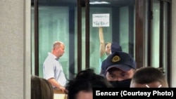 Паліна Шарэнда-Панасюк на судзе 8 чэрвеня 2021 года ў Берасьці. Фота: Белсат