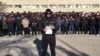 Protesters have been rallying for days in the southwestern city of Zhanaozen. 