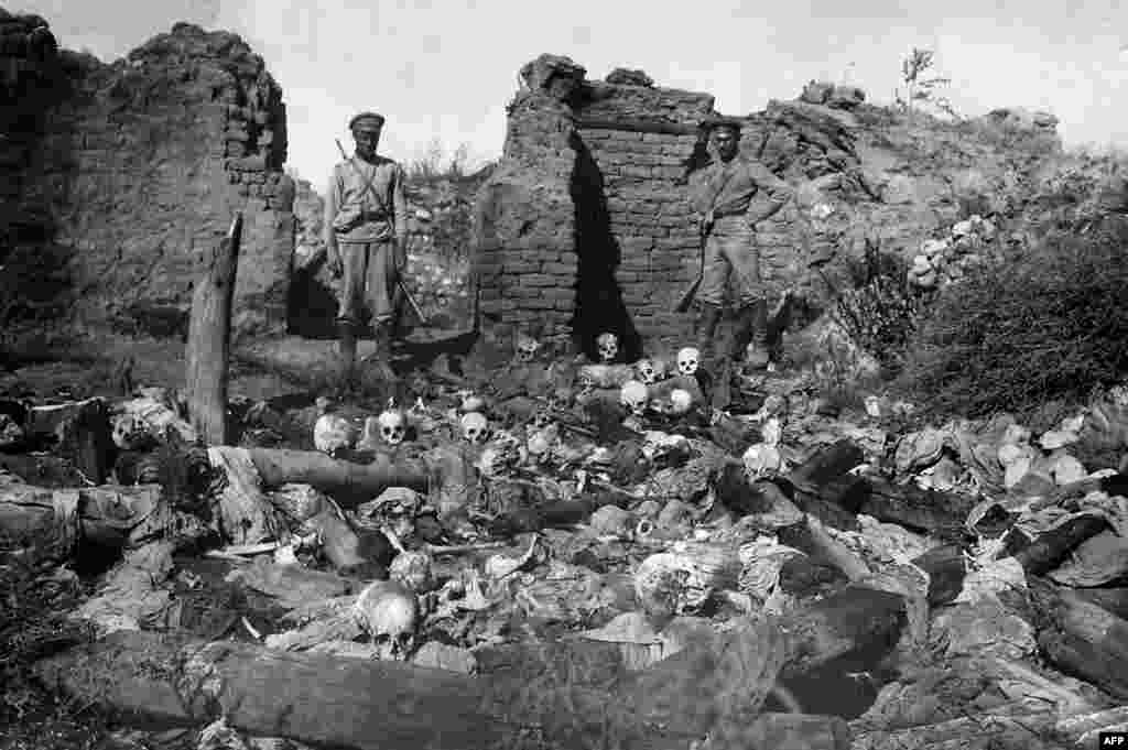 Армяне говорят, что около полутора миллионов их предков были убиты в 1915-16 во время геноцида в бывшей Османской империи. Турция это отрицает, утверждая, что 500 000 армян погибли во время боевых действиях в Первой мировой войне и сопутсвующего голода