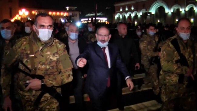Rival Rallies In Yerevan As Armenia Reels From Nagorno-Karabakh Truce
