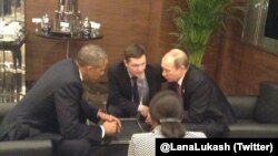 АКШ жана Орусия президенттери "Чоң жыйырманын" саммитинде, Түркия, 15-ноябрь 2015-жыл