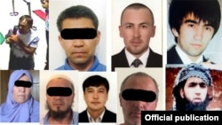 Подозреваемые в причастности к осуществлению теракта у посольства Китая в Бишкеке.