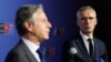 U.S. Secretary of State Antony Blinken (left) and NATO Secretary-General Jens Stoltenberg in Prague on May 31