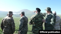 Armenia - Yerevan-based foreign military attaches visit a border area in Syunik province, May 20, 2021.