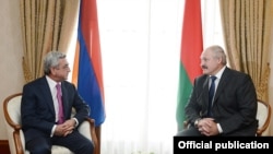 Серж Саргсян и Александр Лукашенко, сентябрь 2013 г. 