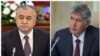 Омурбек Текебаев, лидер партии «Ата Мекен», и президент Кыргызстана Алмазбек Атамбаев (справа).