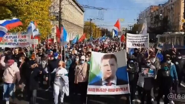 Russian Police Crack Down On Months-Long Protest In Far East