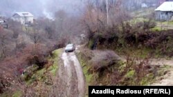 Дорога в селе Хамармеше Лерикского района