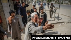 Жарылыс болған аймақ. Кабул, 7 тамыз 2019 жыл.