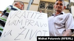 Jedan od radničkih protesta u BiH