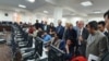 NATO and UK diplomats visited Afghanistan Independent Election Commission National Tally and Data Center on October 6.